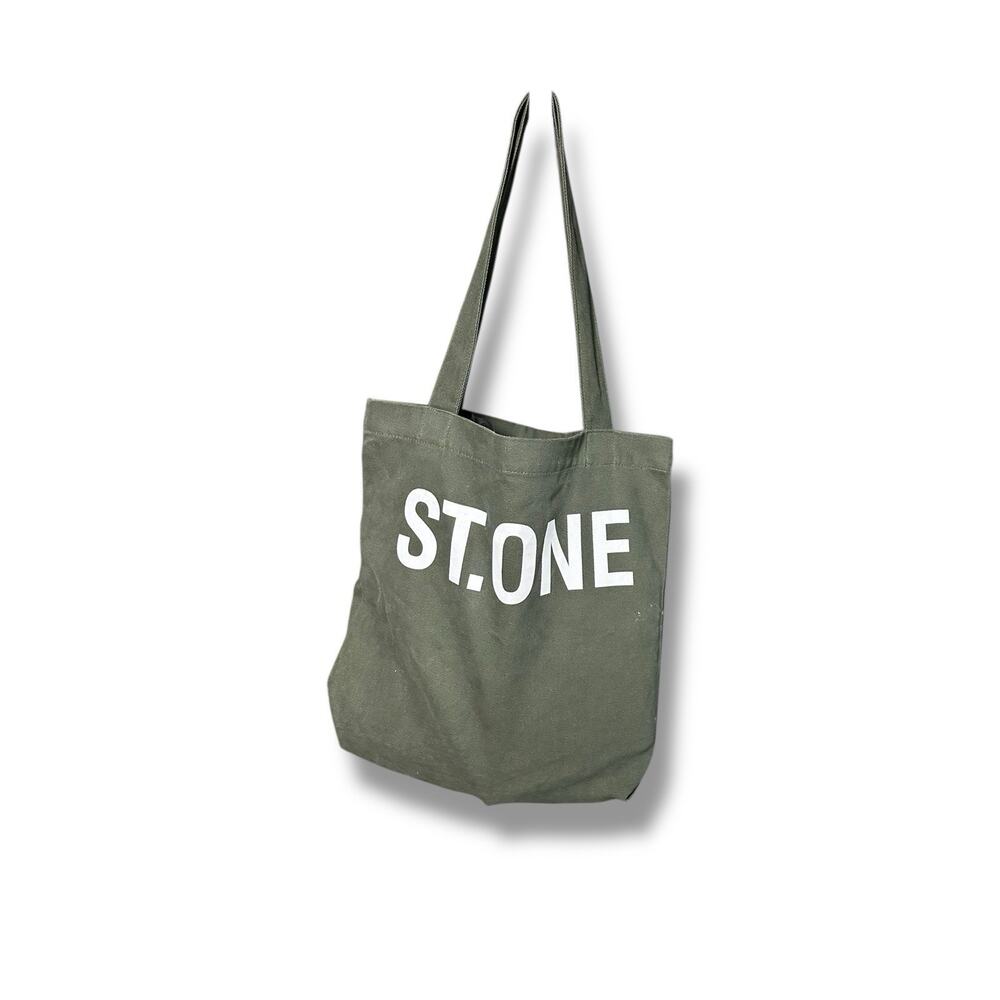 Allen Stone St. One Olive Green Canvas Tote Bag Concert Music Merch Soul Singer